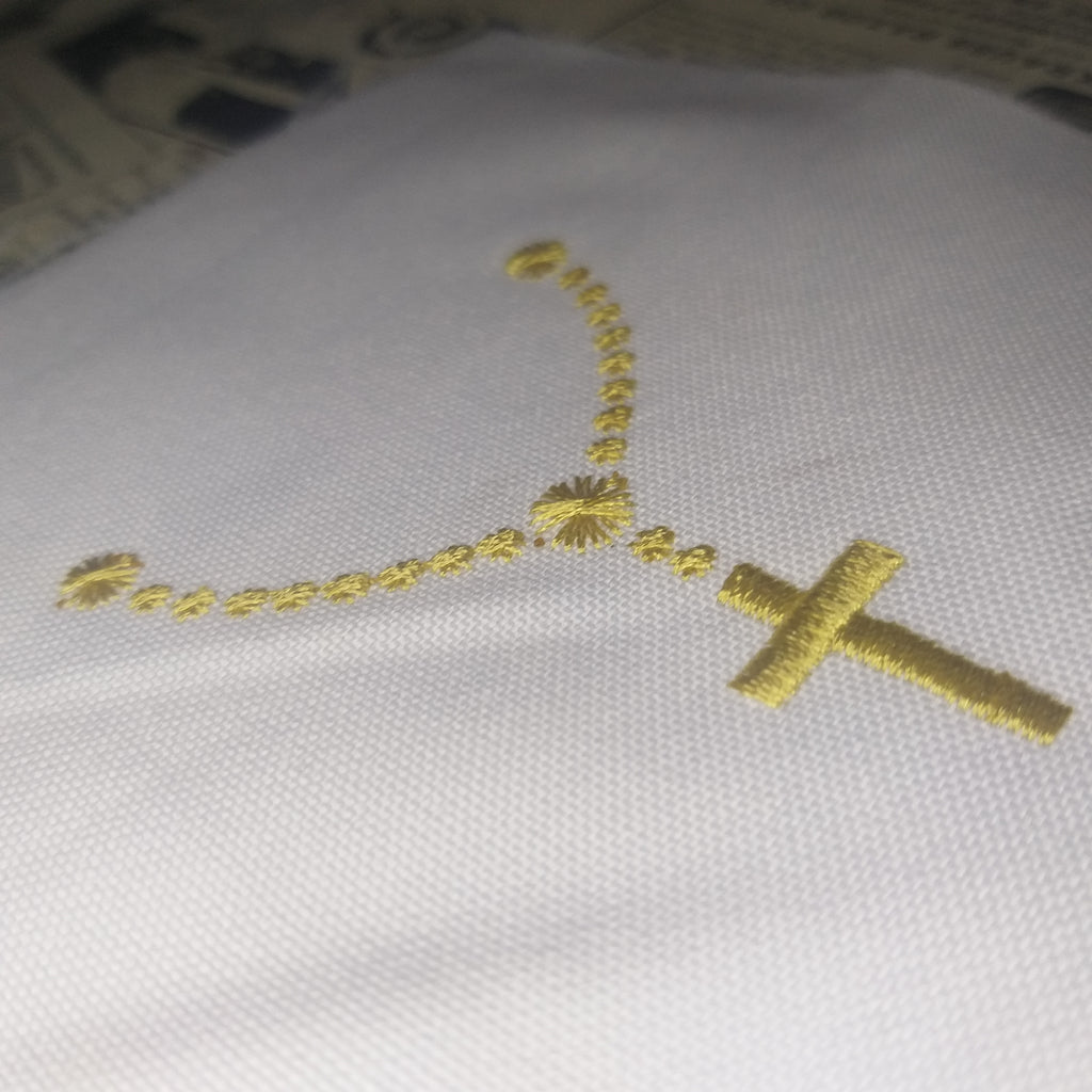 Católico religioso - Rosario - Diseño de bordado