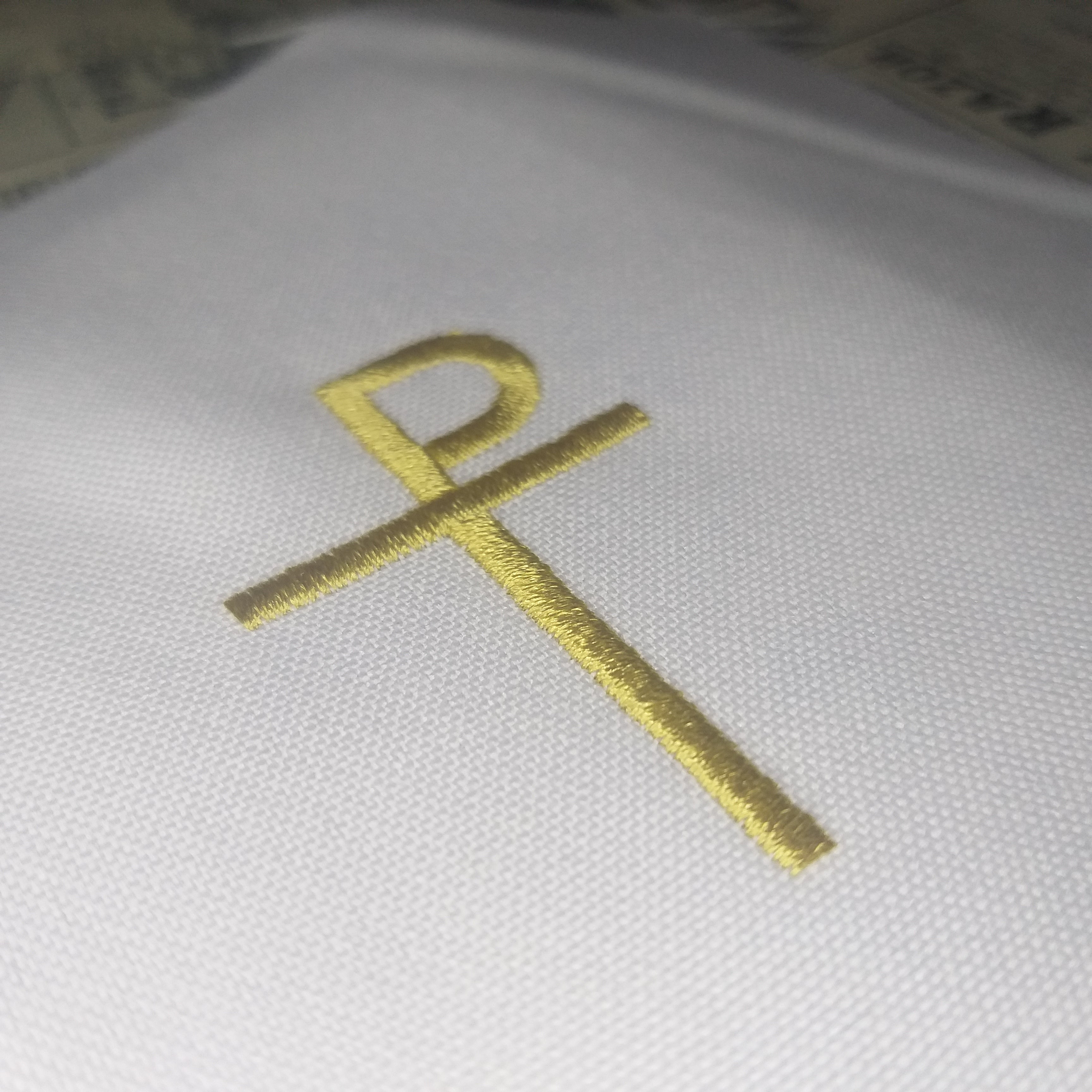 Cristograma - Estaurograma Diseño de bordado de cruz religiosa