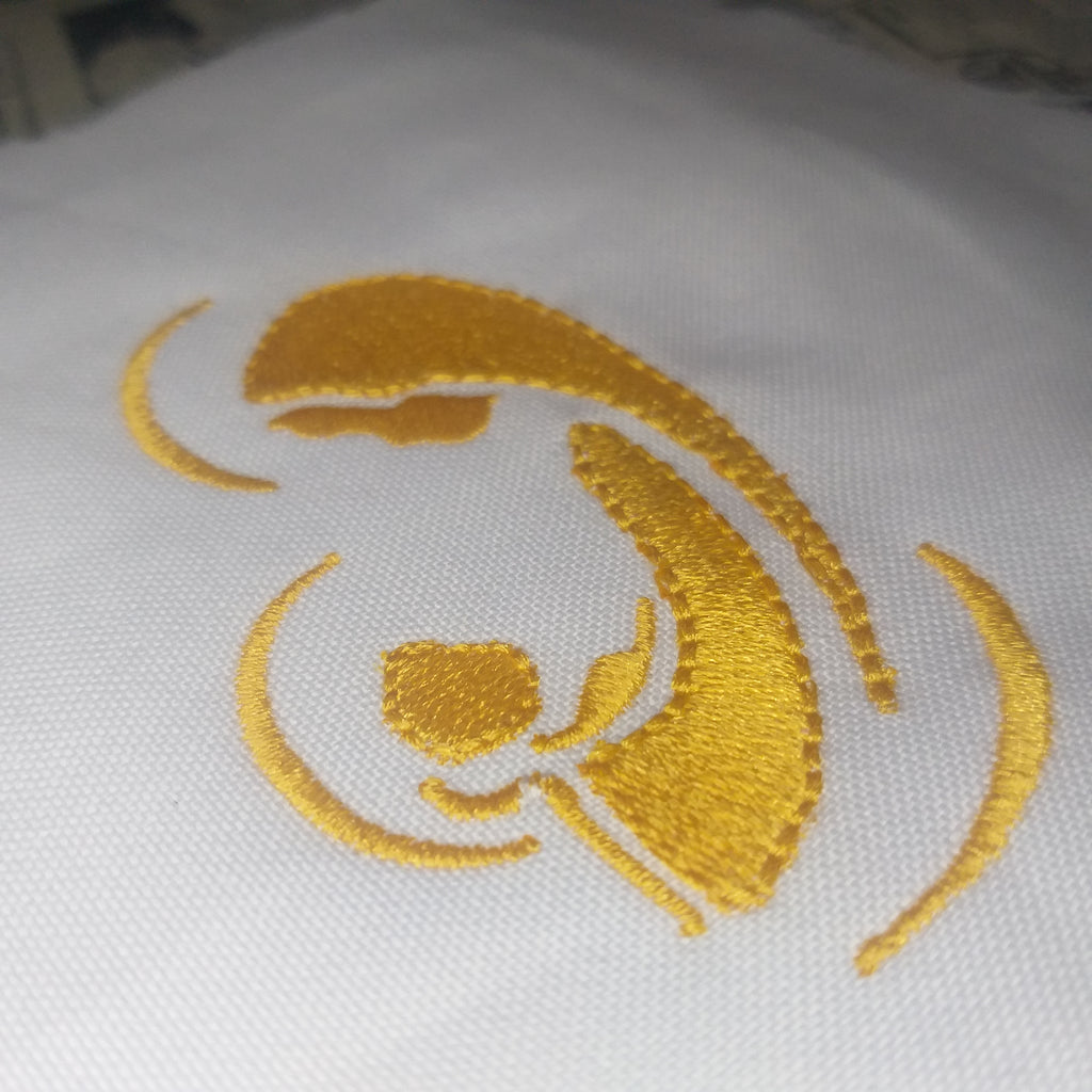 Virgin Mary and Baby Jesus Silhouette - Embroidery Design