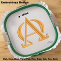 Diseño de Bordado Religioso Alfa y Omega