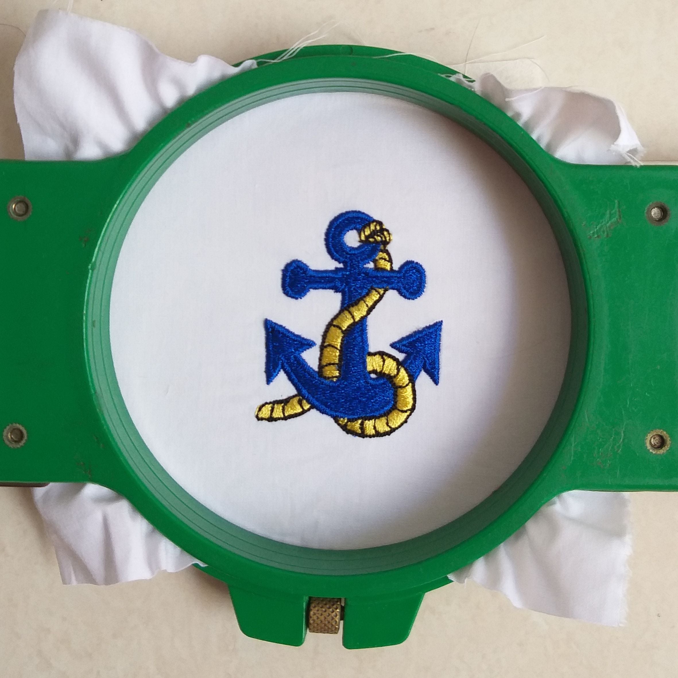 Anchor With Rope - Machine Embroidery Design