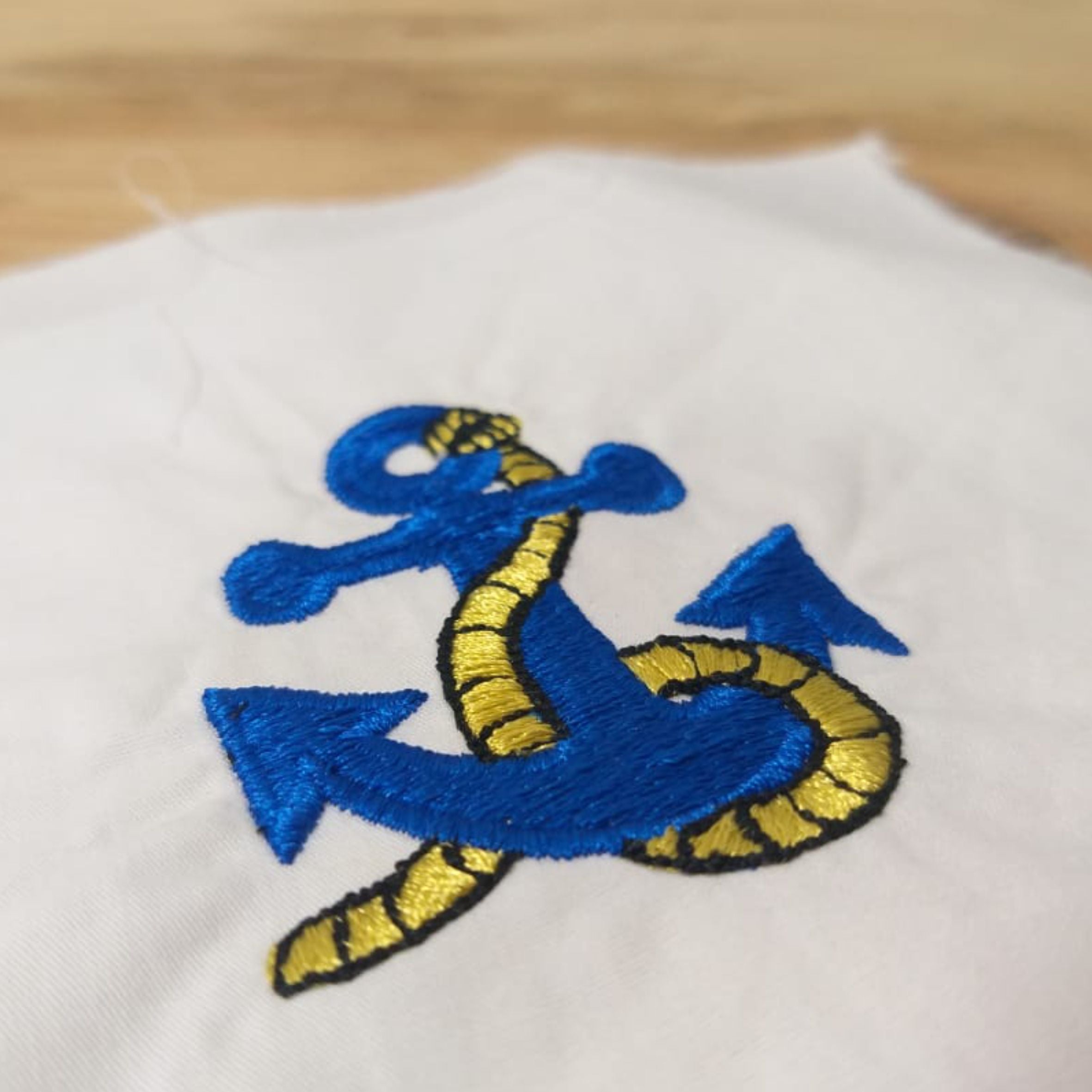 Anchor With Rope - Machine Embroidery Design