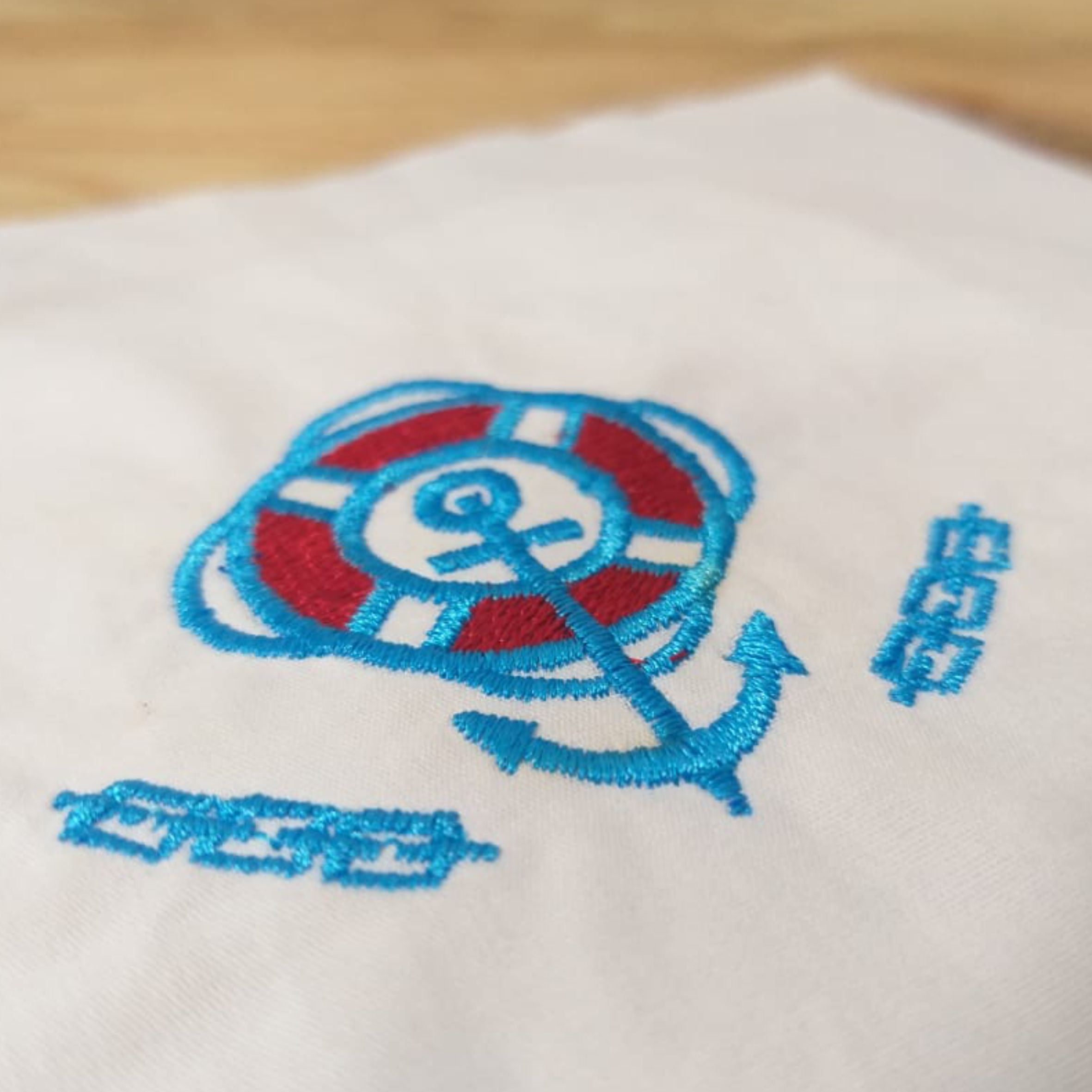 Anchor with Lifebuoy - Machine Embroidery Design