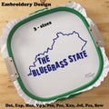 The BLUE GRASS STATE - Embroidery Design