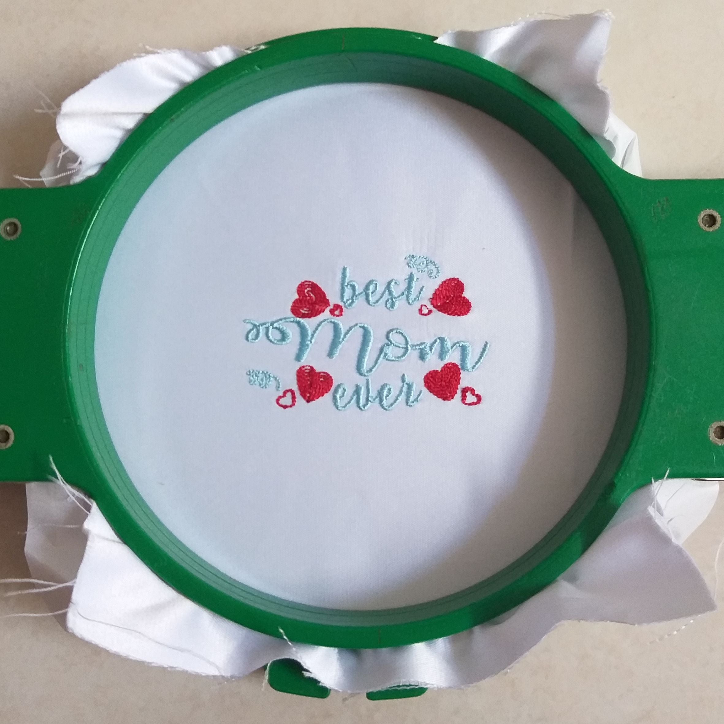 La mejor mamá del mundo - Día de la Madre - Diseño de bordado a máquina