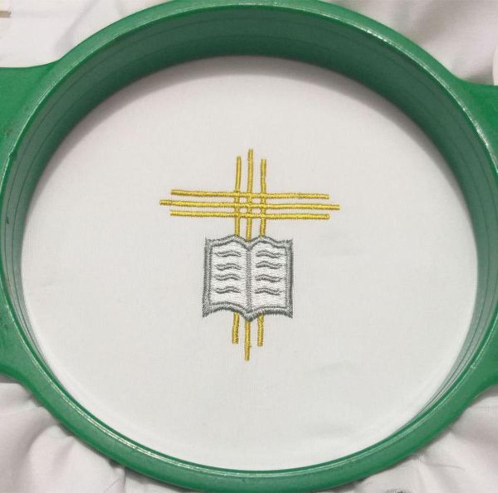 Holy Bible with Cross - Embroidery Design