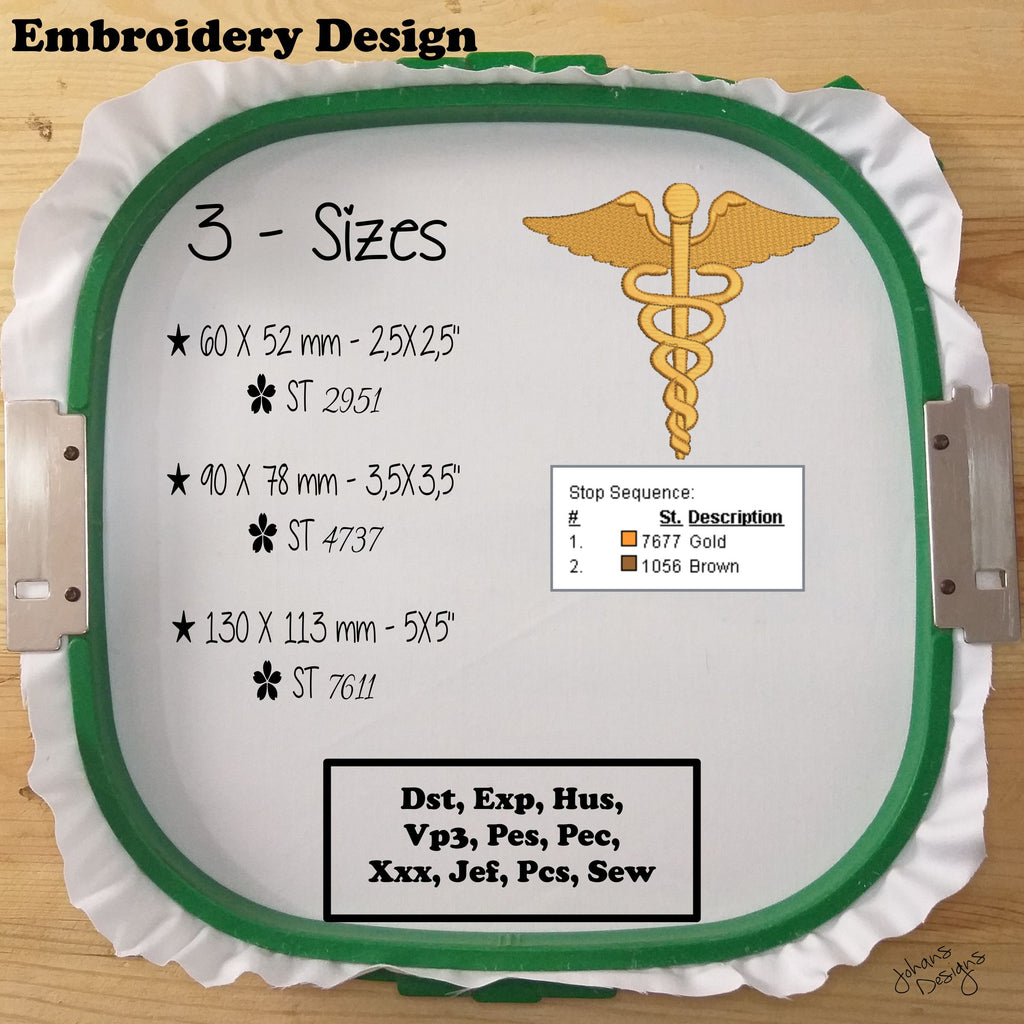 Medicine Symbol - Embroidery Design