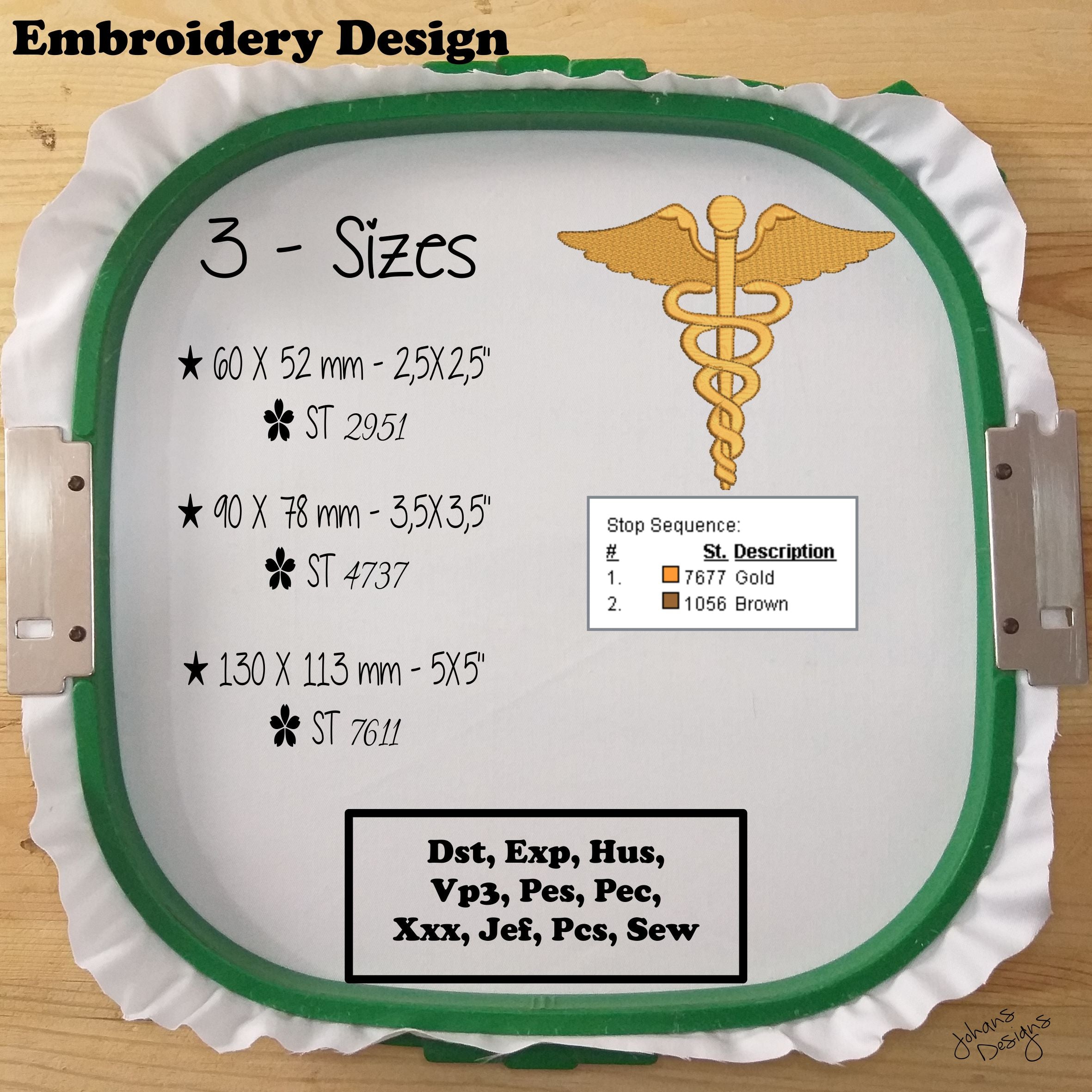 Medicine Symbol - Embroidery Design