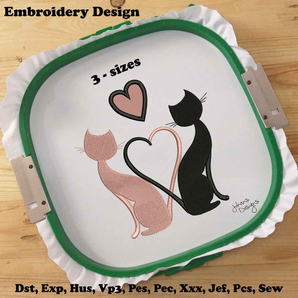 Valentine CatS LoverS - Embroidery Design