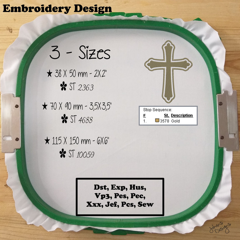 Puntada de relleno para motivos interreligiosos - Diseño de bordado