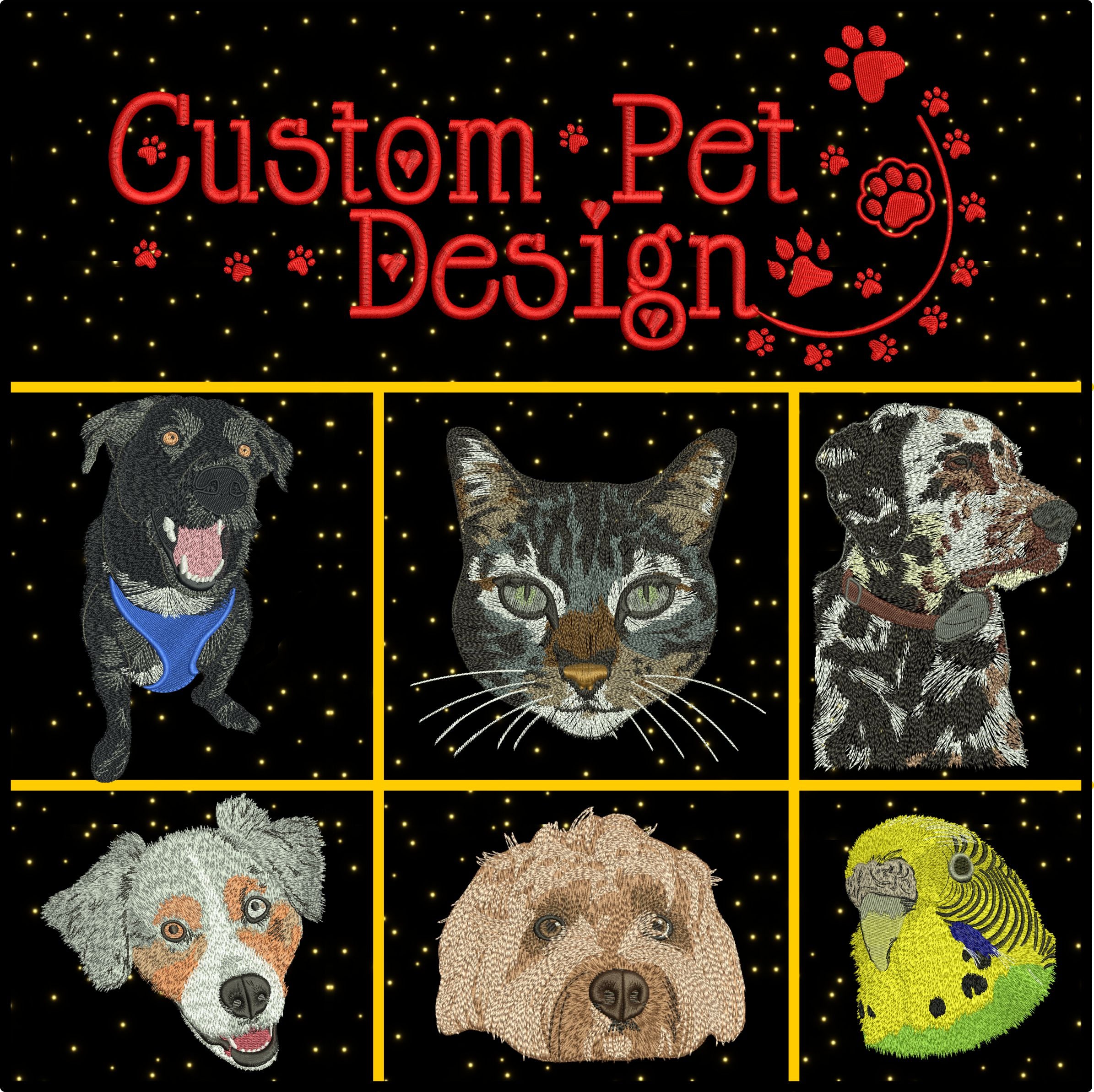 Custom Pet Embroidery Design