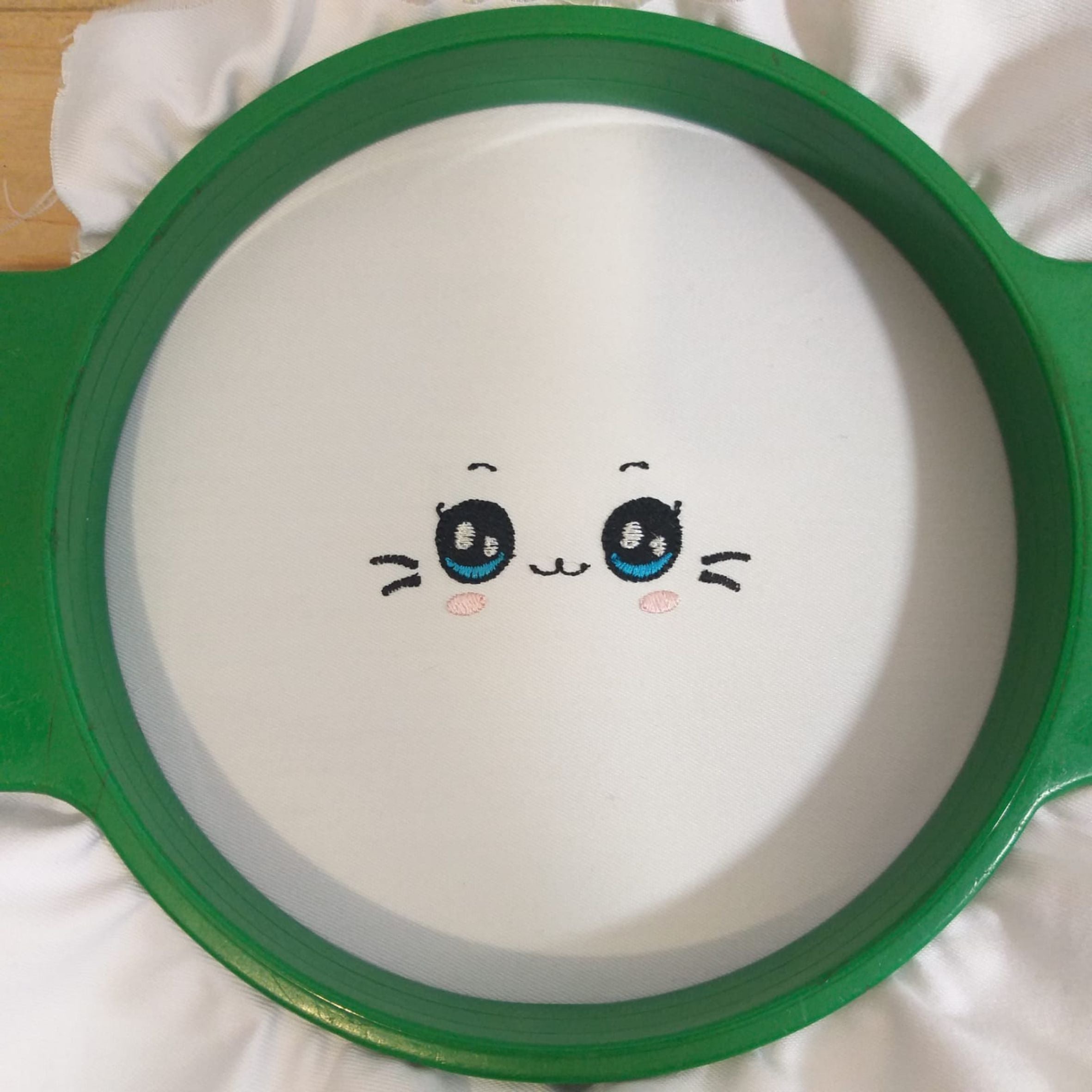 Cute Cat Doll Eyes - Embroidery Design