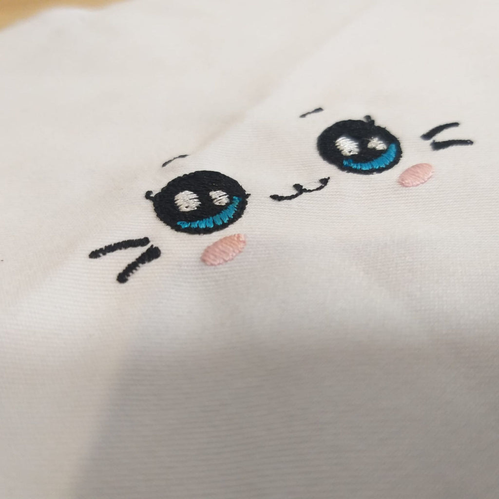 Cute Cat Doll Eyes - Embroidery Design