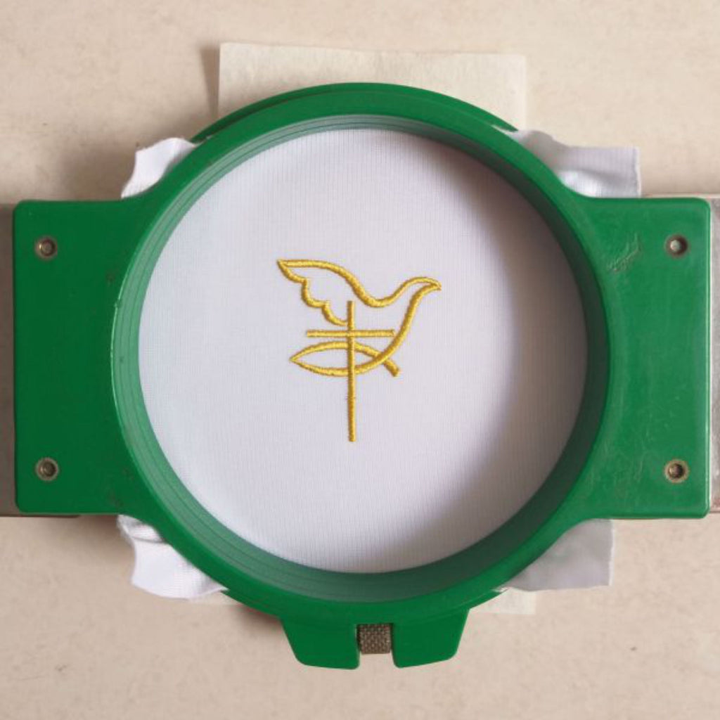 Dove Cross Religious Machine Embroidery Design