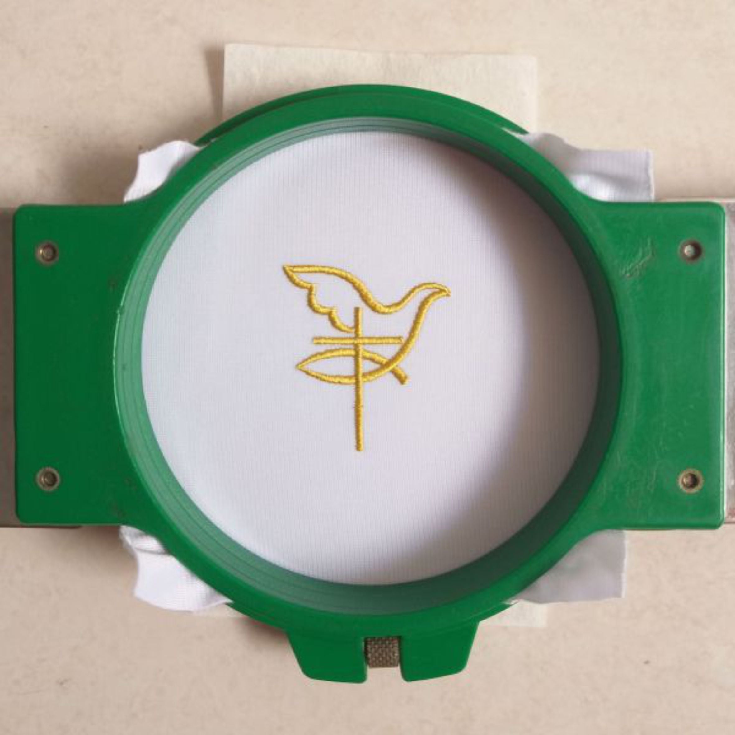 Dove Cross Religious Machine Embroidery Design