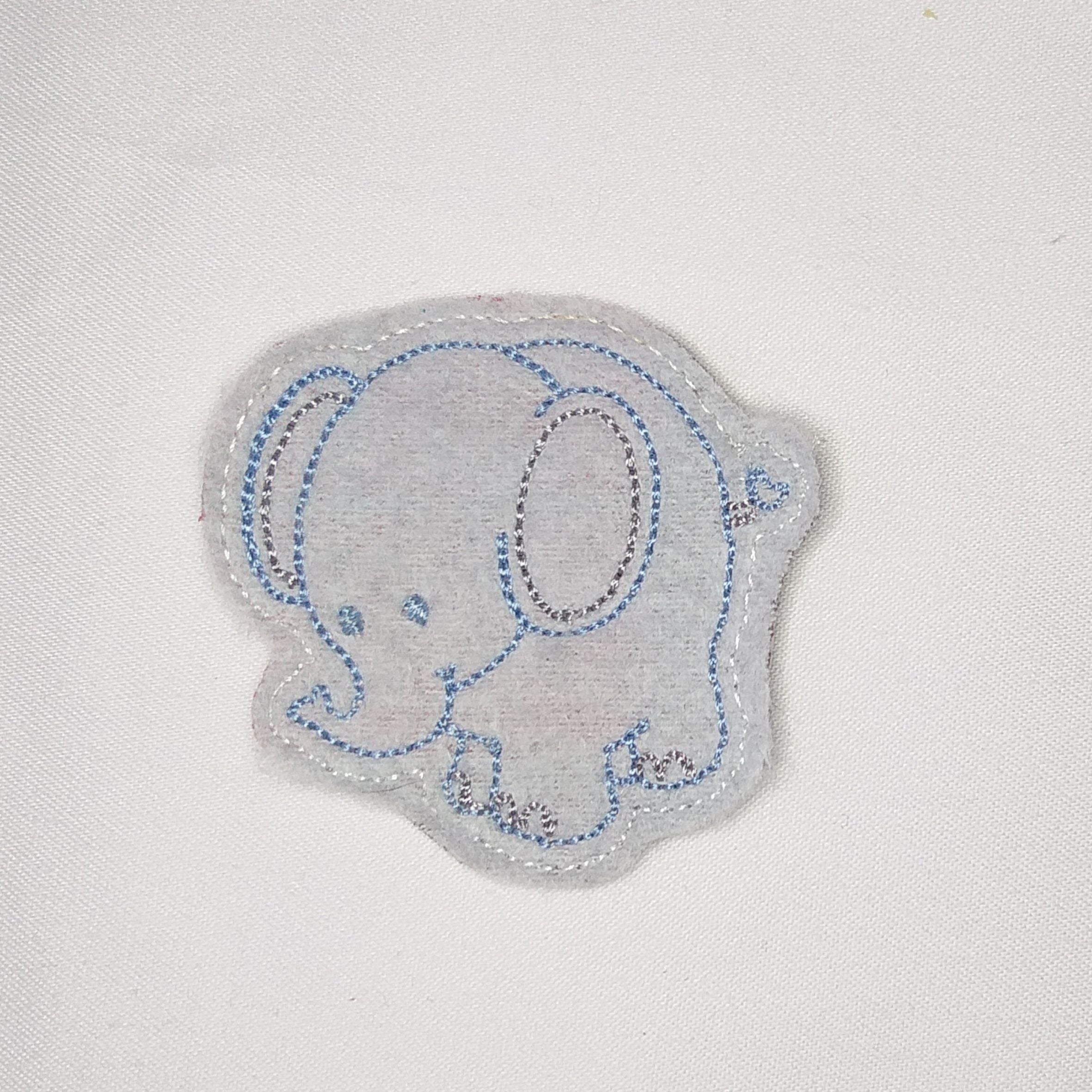 Felt Little Elephant - Machine Embroidery Design