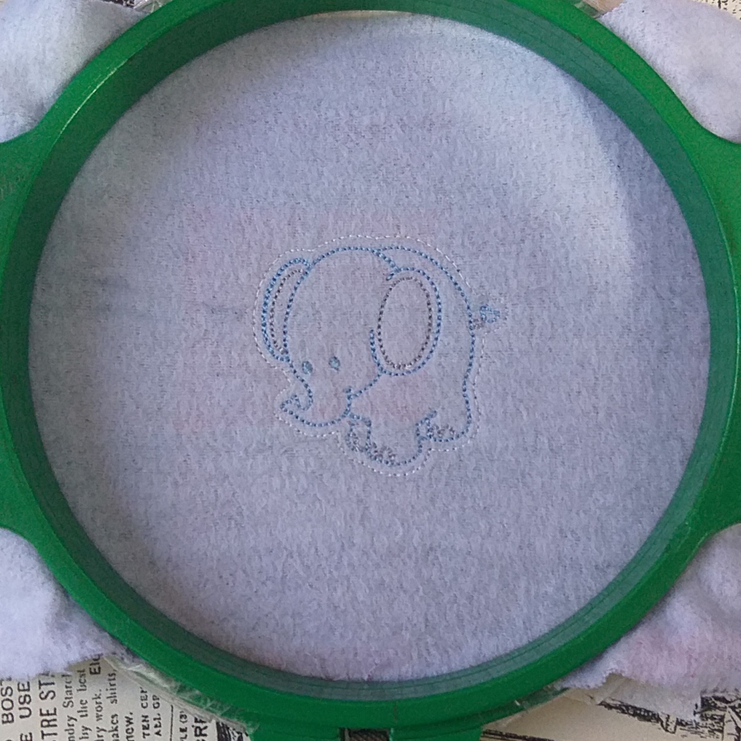 Felt Little Elephant - Machine Embroidery Design