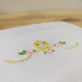 Flowers and Decorative Ellipse Frame - Machine Embroidery Design