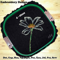 Glass Flower - Embroidery Design
