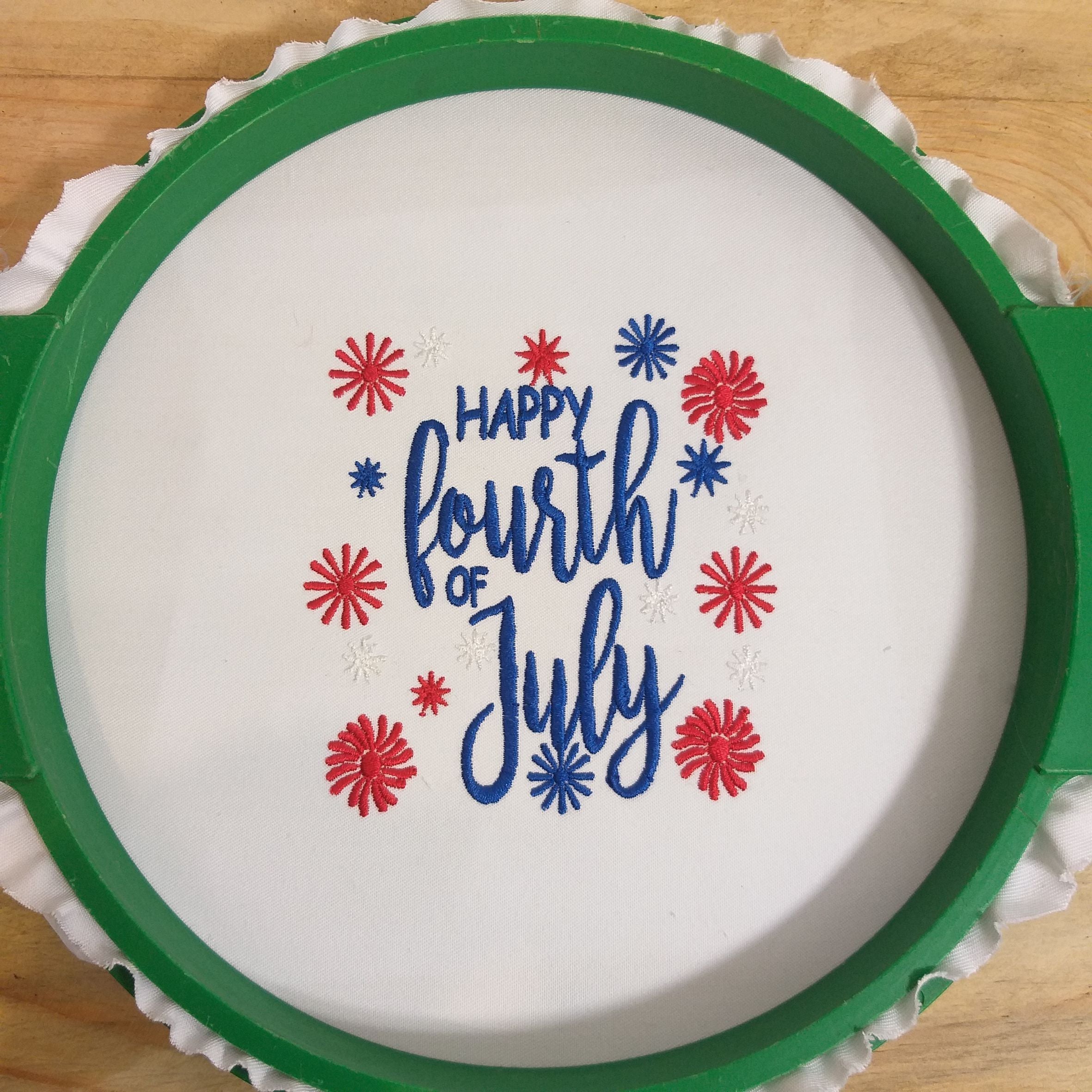 Happy Fourth of July - Embroidery Design