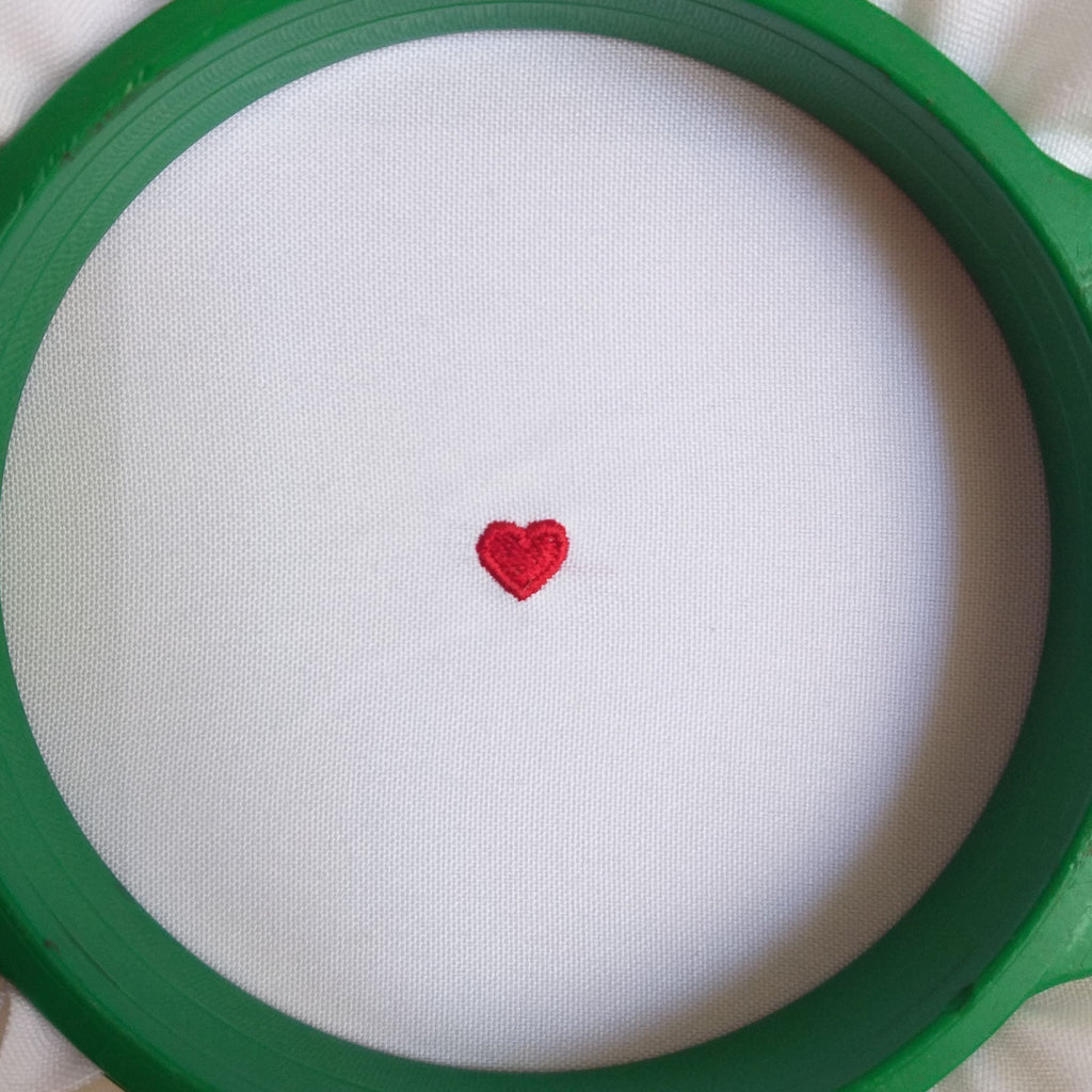 Heart Shape Machine Embroidery Design Fill Stitch and Applique - 20 Sizes