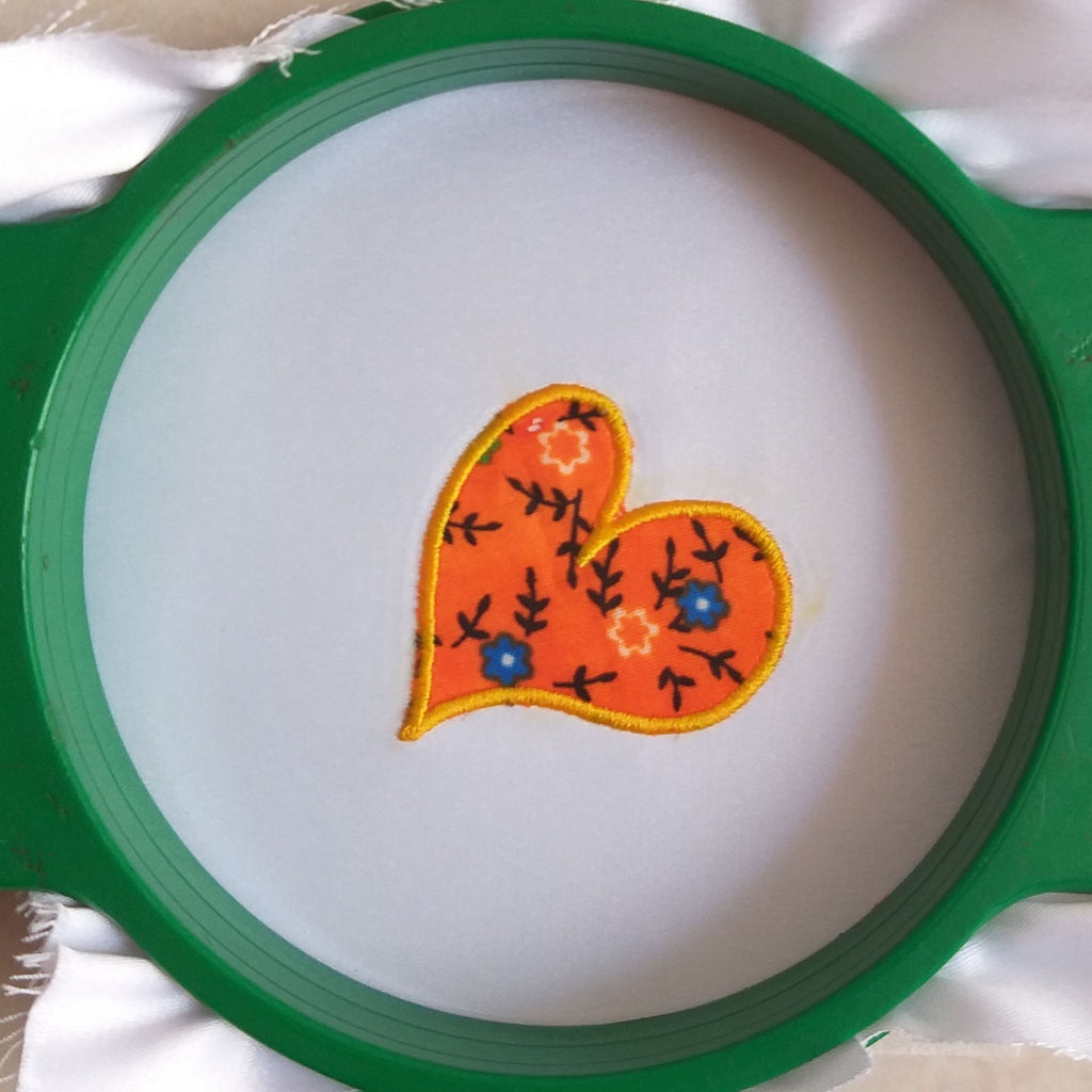 Heart Applique - Machine Embroidery Design