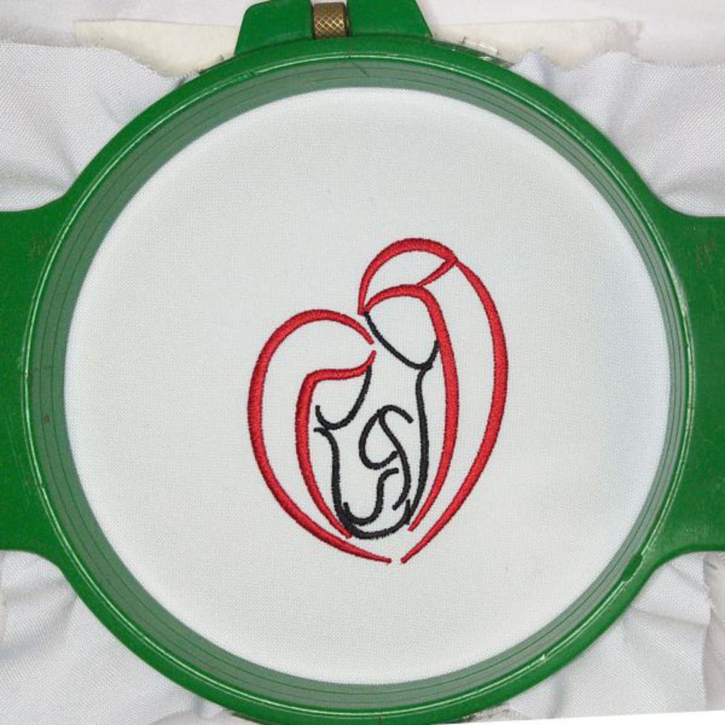 Corazón de la Santa Madre - Diseño de bordado