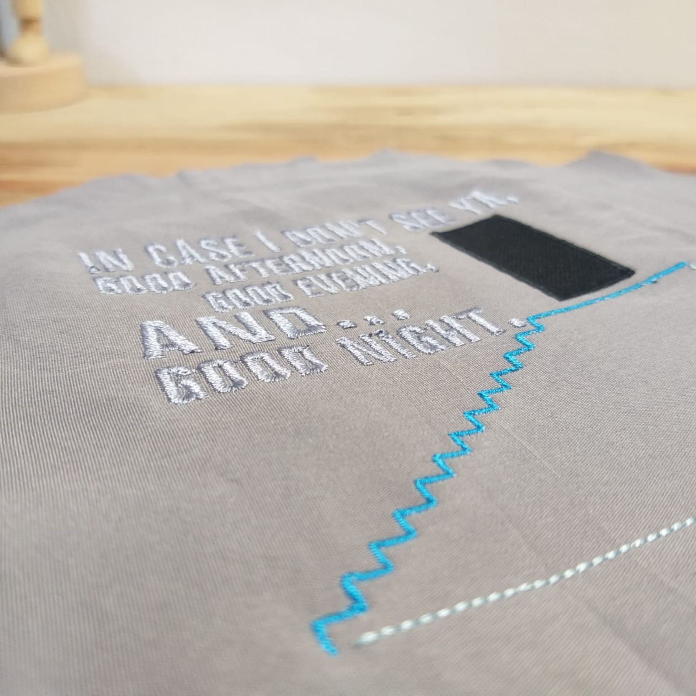 En caso de que no te vea, buenos días, buenas tardes y buenas noches - DISEÑO de bordado a máquina