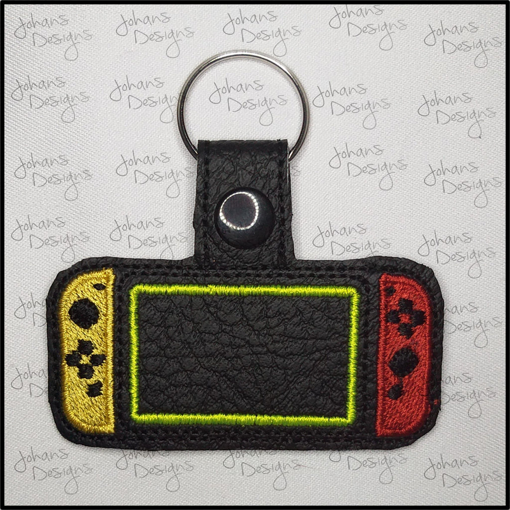 Joystick Key Fob - Machine Embroidery Design - ITH - Party Favours