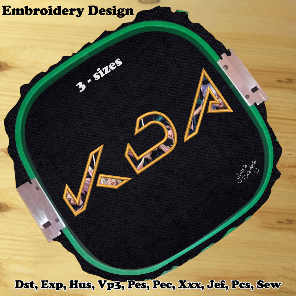 KDA Applique - Machine Embroidery Design