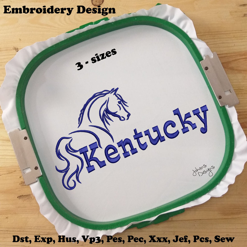 KENTUCKY - Embroidery Design