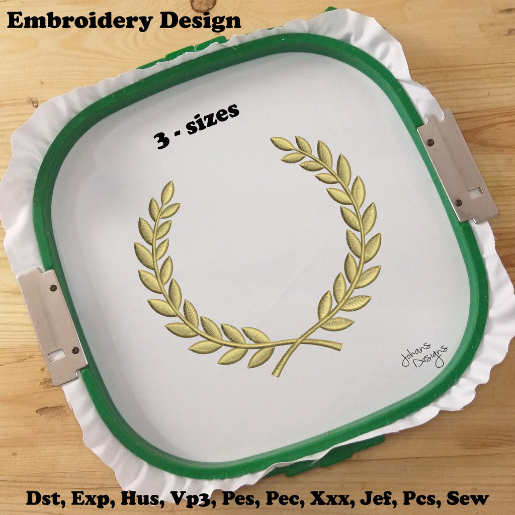 Laurel Wreath - Embroidery Design