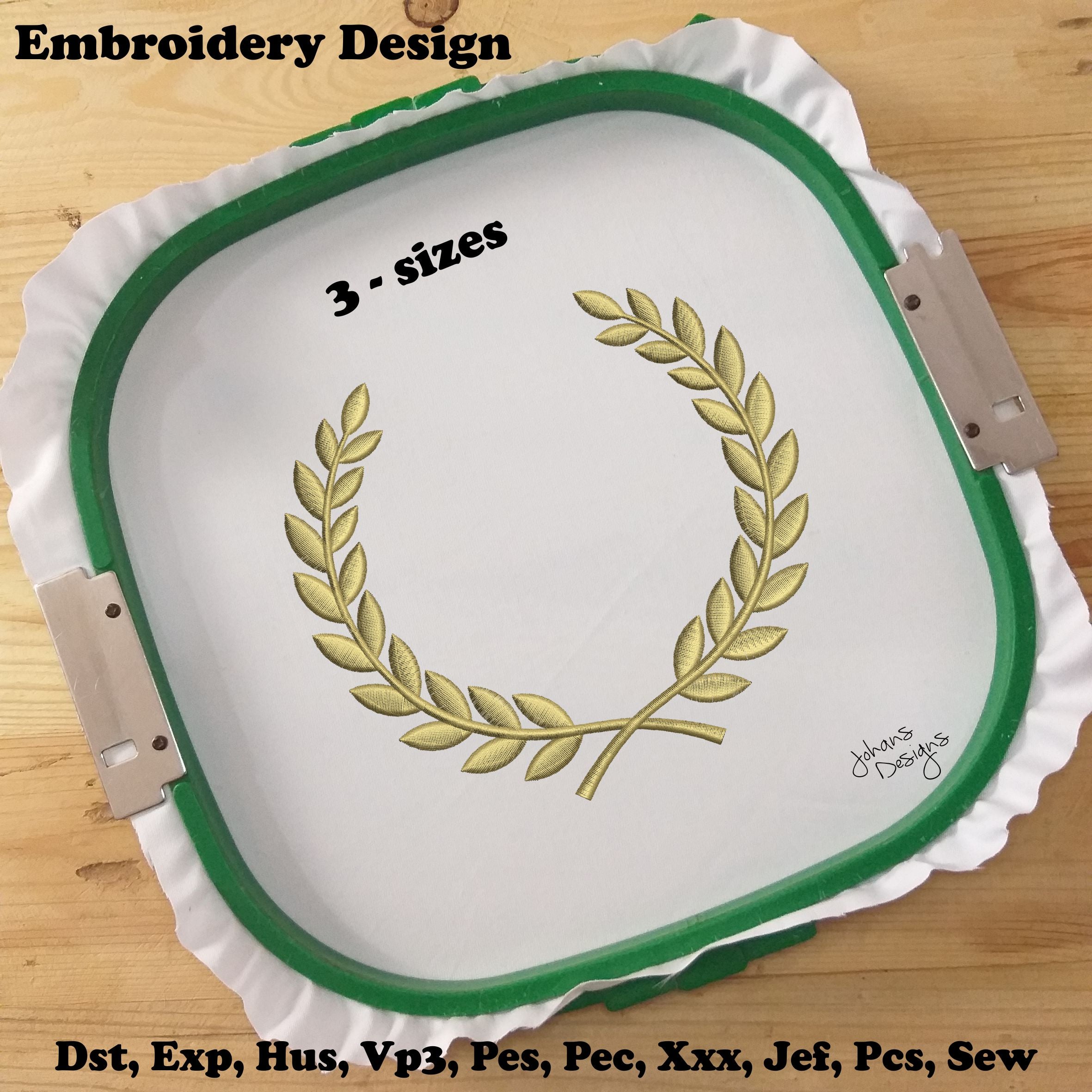 Laurel Wreath - Embroidery Design