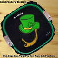 Leprechaun with a Green Hat - Machine Embroidery Design