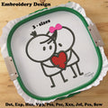 Lovely Couple - Embroidery Design