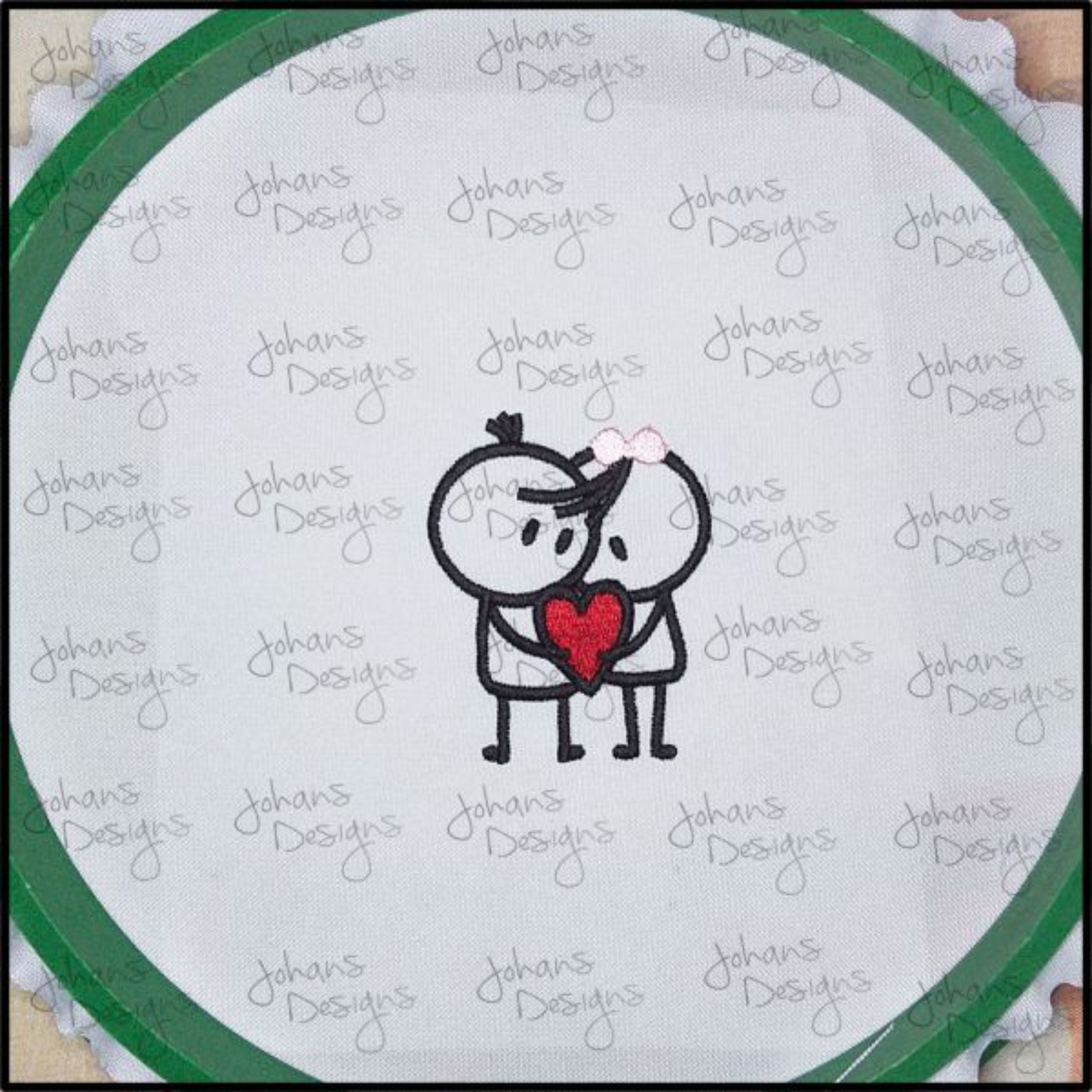 Lovely Couple - Embroidery Design