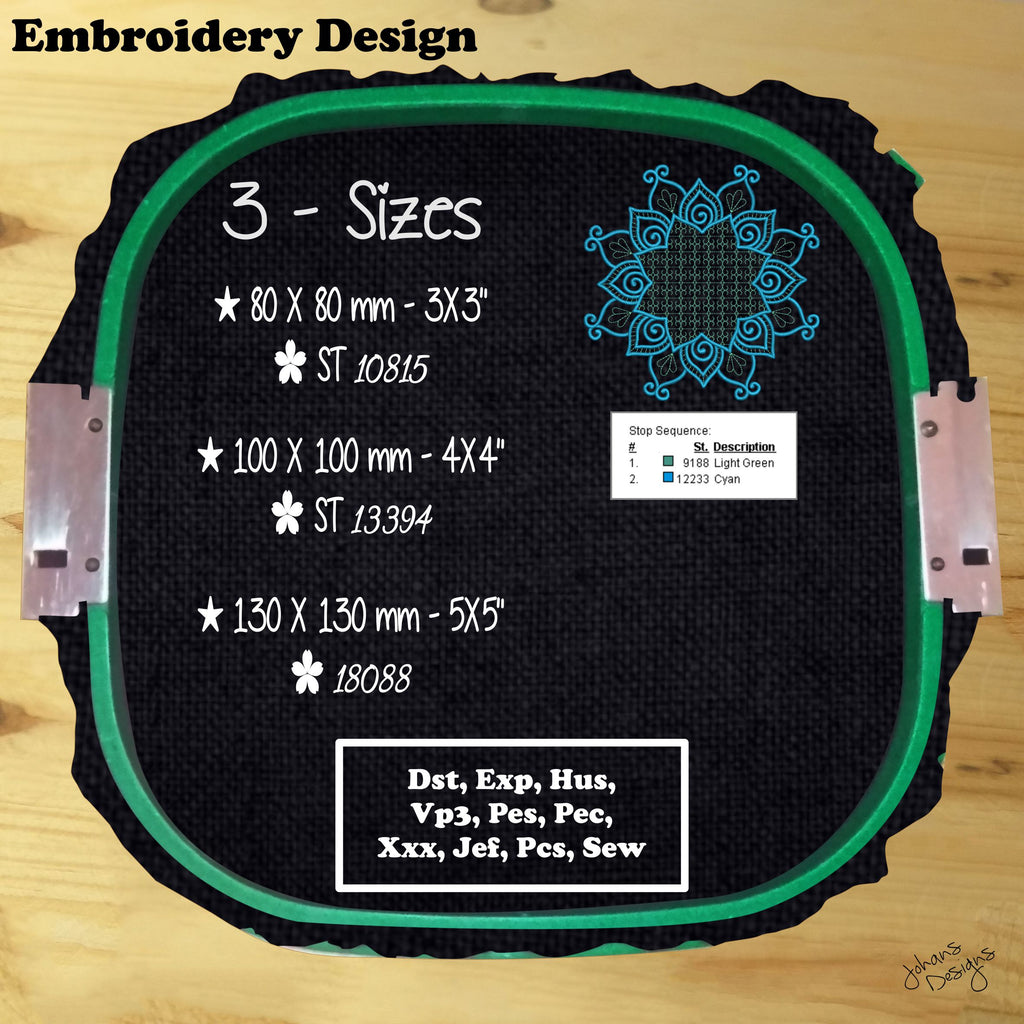 The Mandala - Machine Embroidery Design