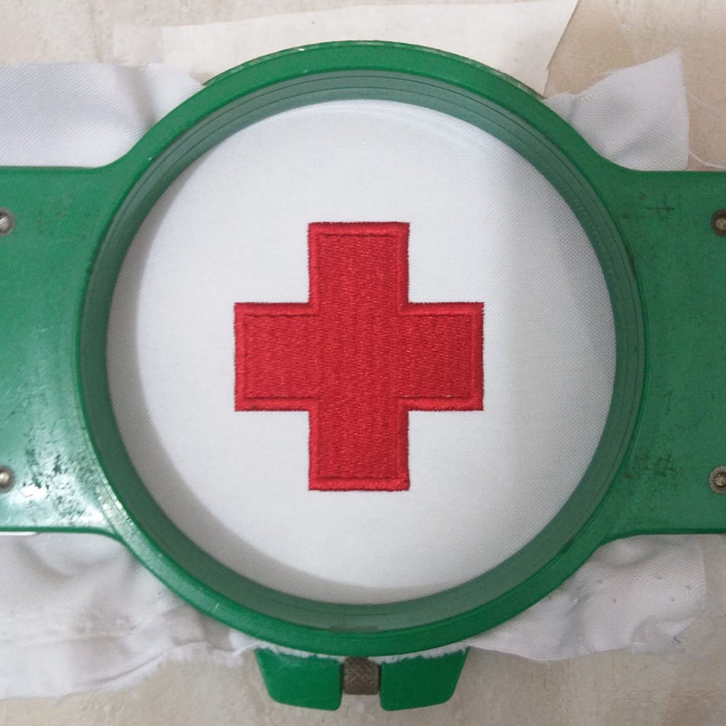Cruz Roja de Medicina - Diseño de Bordado a Máquina