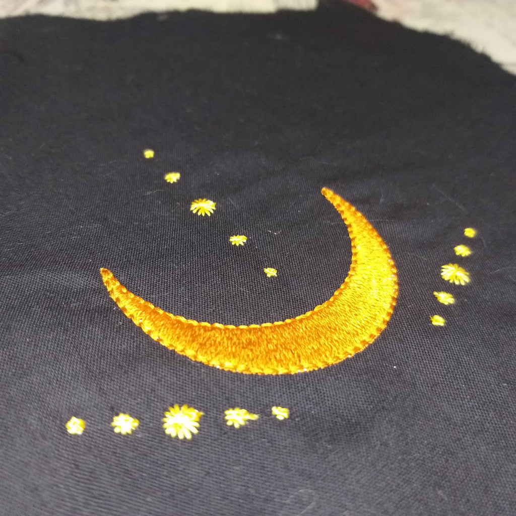 Moon and Stars Wicca - Embroidery Design