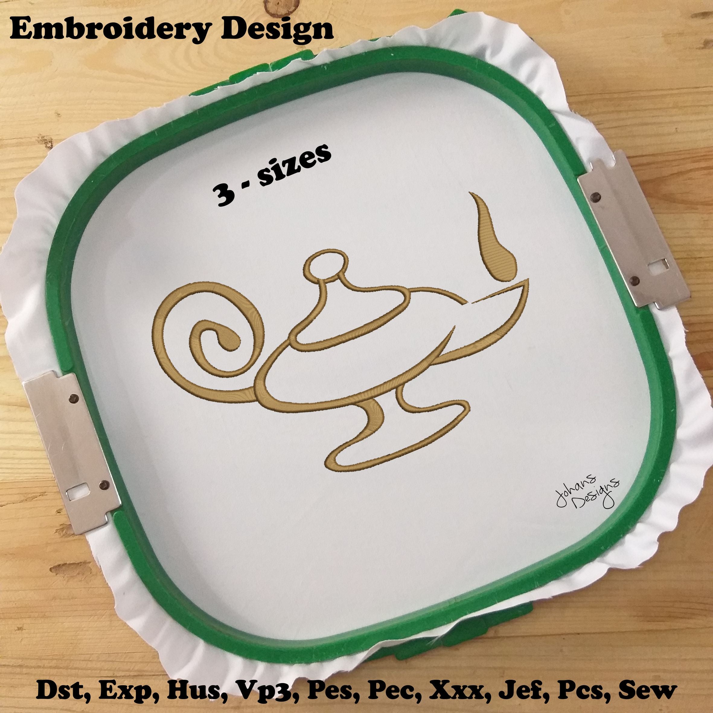 Lámpara de aceite de enfermera - Diseño de bordado
