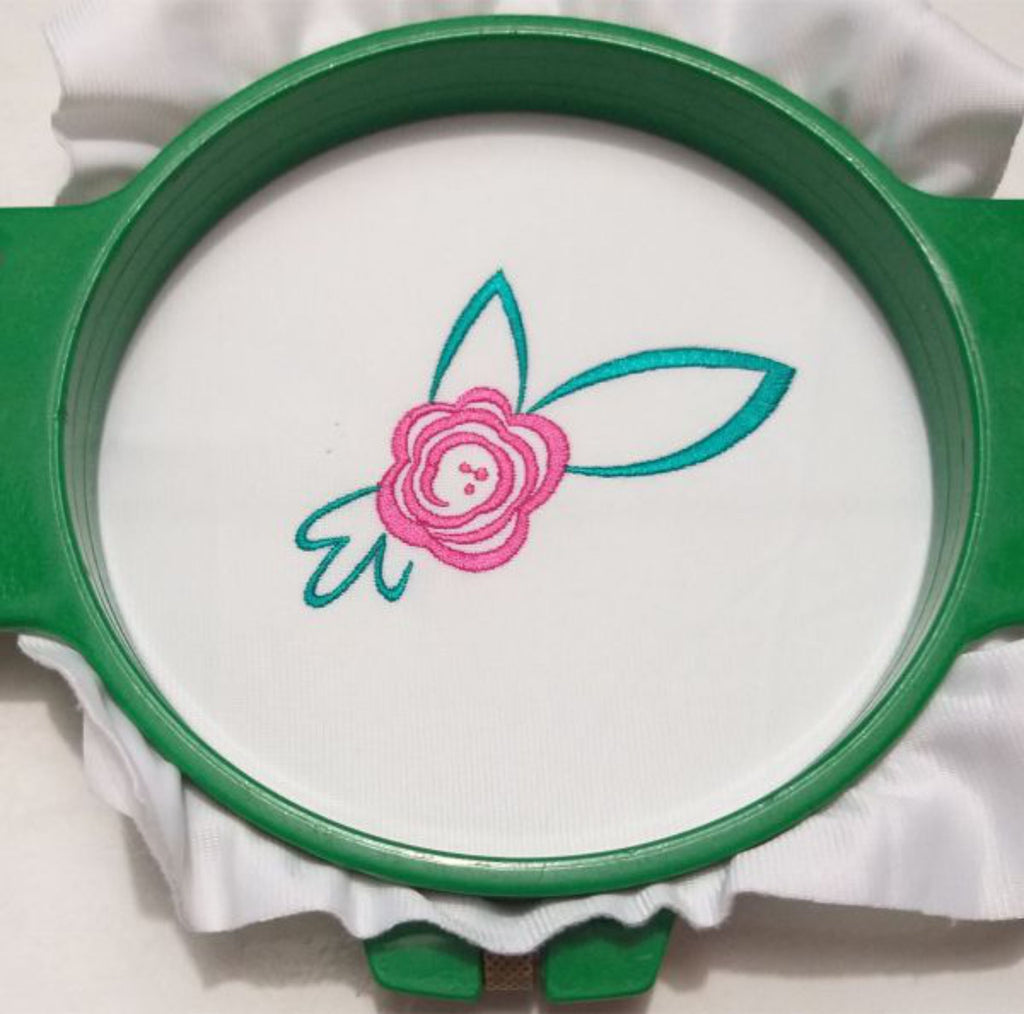 Flor Pensamiento - Diseño de Bordado a Máquina