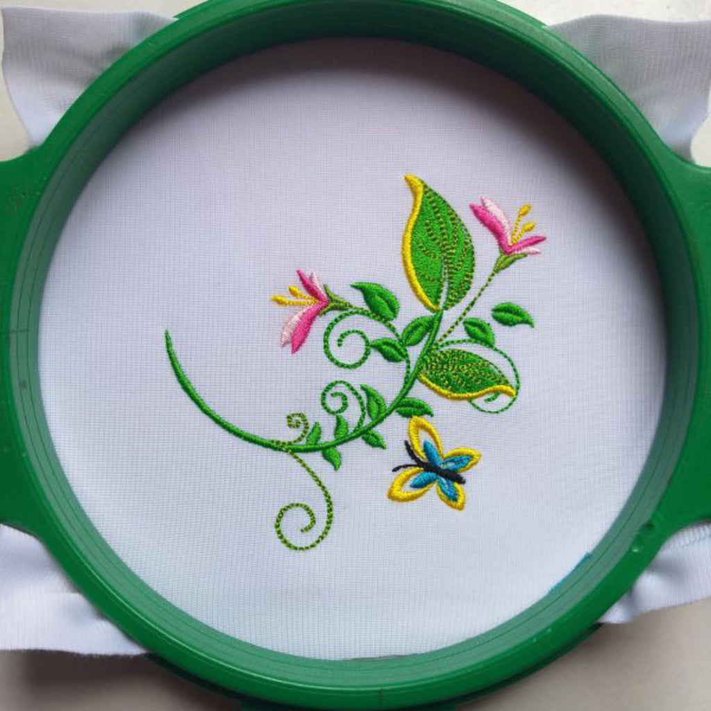 Petunia Decorative Branch - Machine Embroidery Design