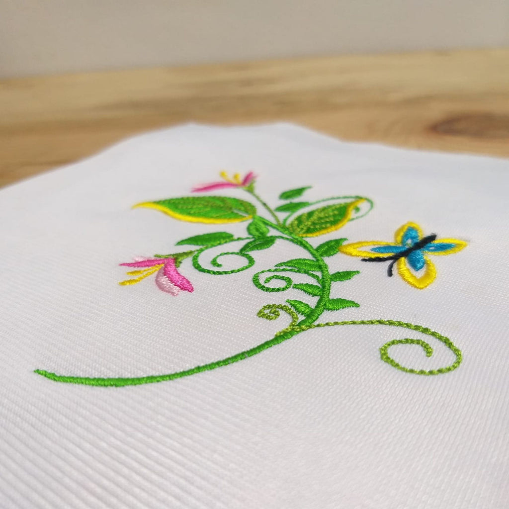 Petunia Decorative Branch - Machine Embroidery Design