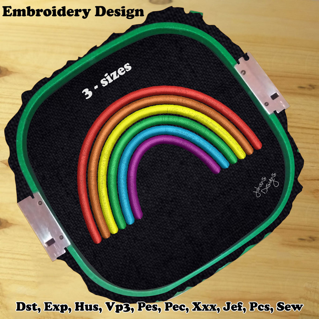 Colorful Rainbow - Machine Embroidery Designs