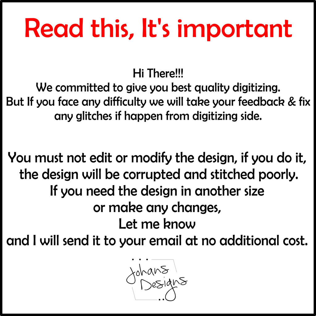 Custom Design Embroidery Digitizing