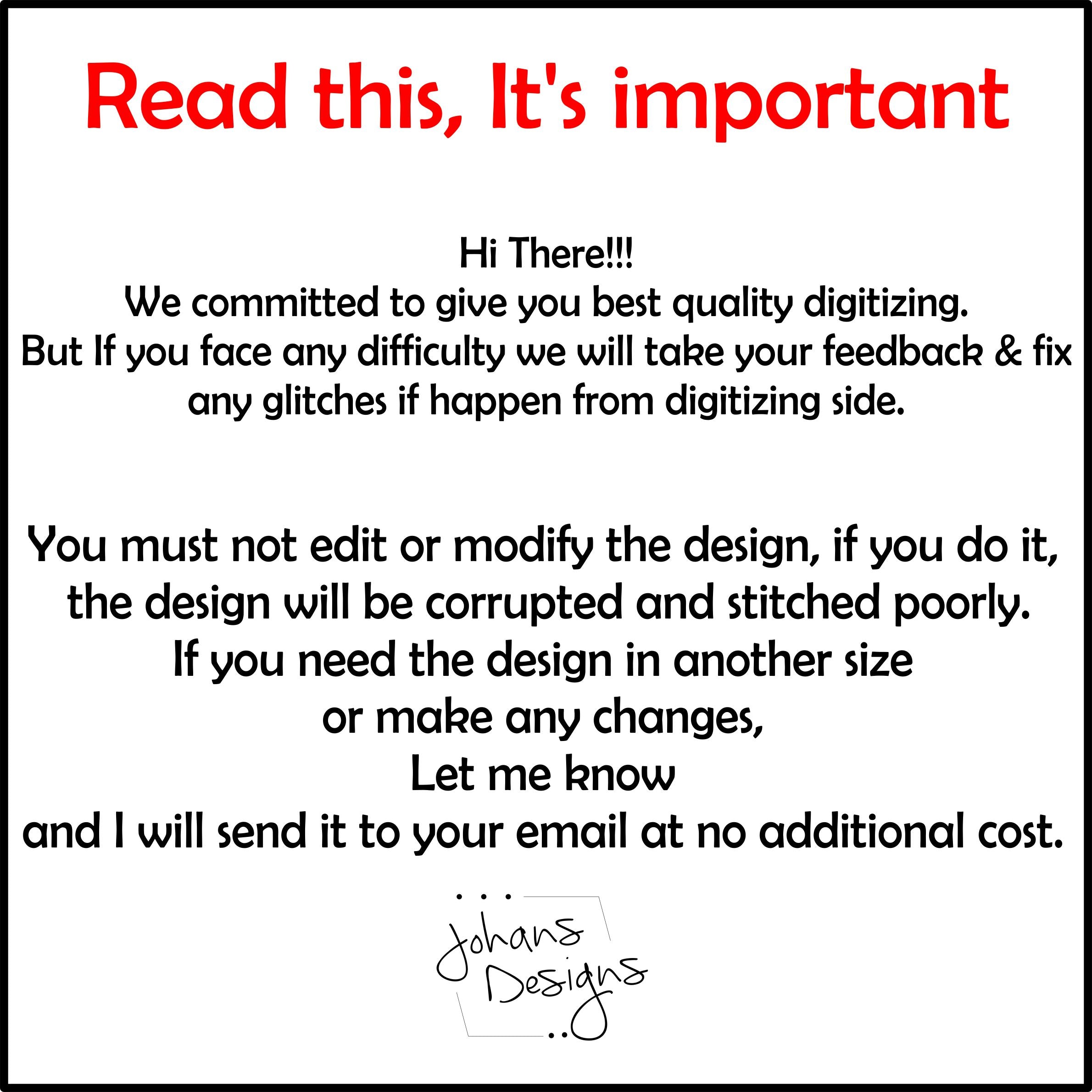Custom Design Embroidery Digitizing