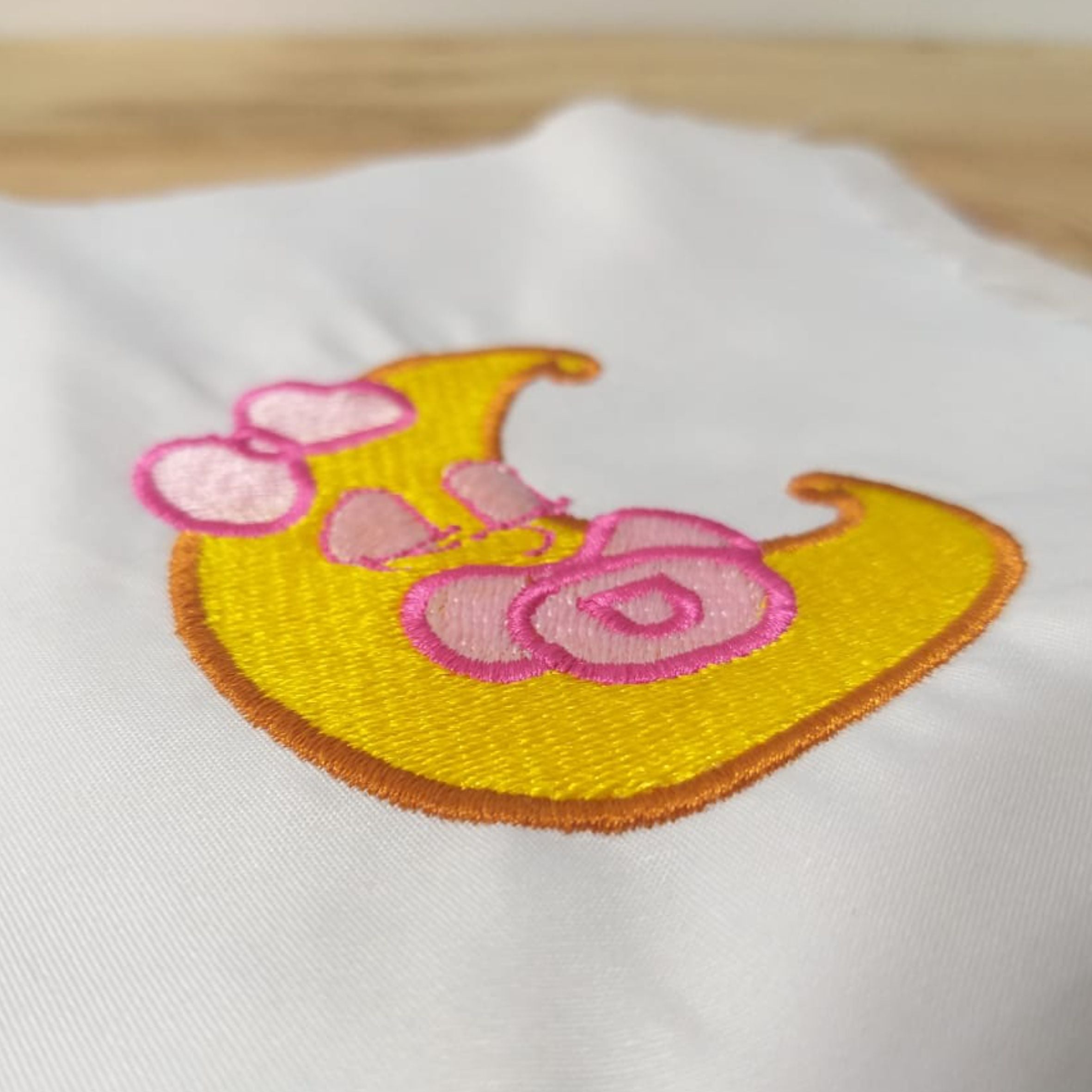 Baby Girl - Sleeping Moon - Machine Embroidery Design
