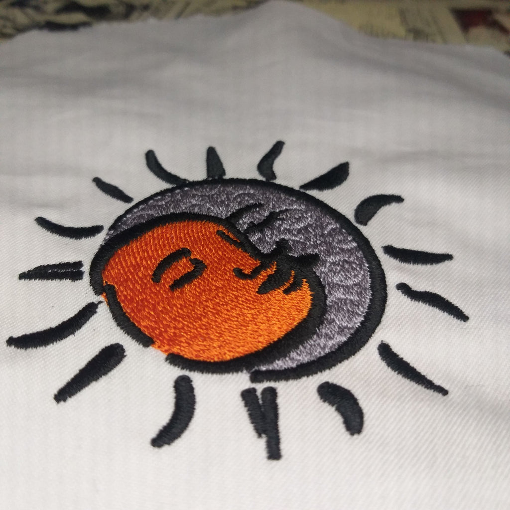 Sun and Moon Love Eclipse - Machine Embroidery Design
