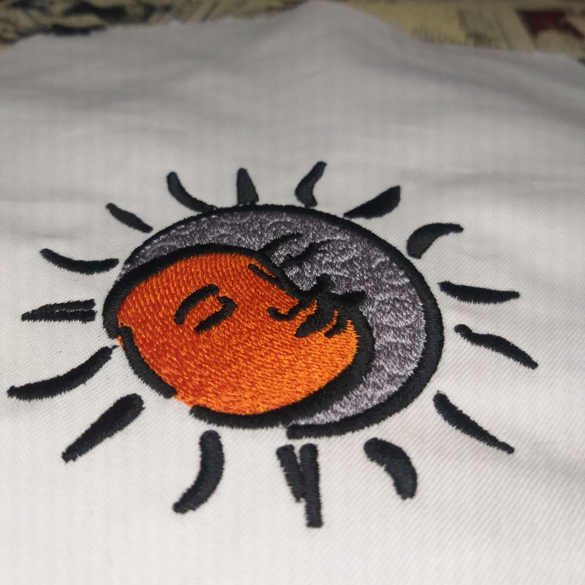 Sun and Moon Love Eclipse - Machine Embroidery Design