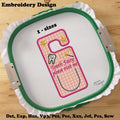 ITH Tooth Fairy Door Sign -  In the Hoop Project